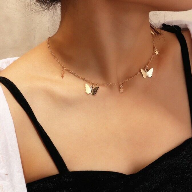 Luna Butterfly - Schmetterlings Goldkette